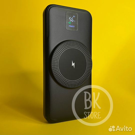 Повербанк 20000 mAh с беспроводной зарядкой