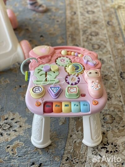 Детские ходунки-каталка бизиборд 3 в 1