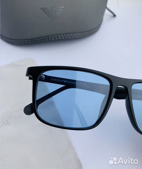 Очки emporio armani синие поляризационные