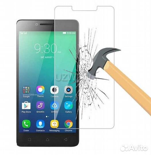 Фирменное Защитное стекло для Lenovo A6010 глянец