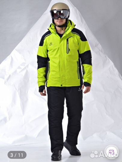 Мужской зимний горнолыжный костюм evil wolf