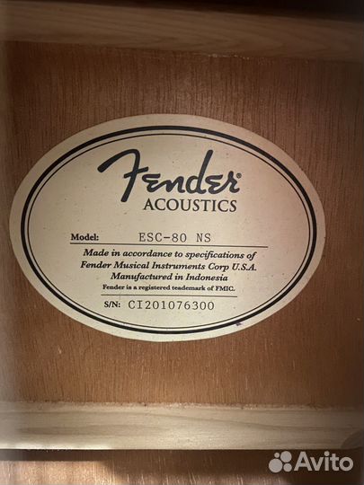 Классическая гитара fender