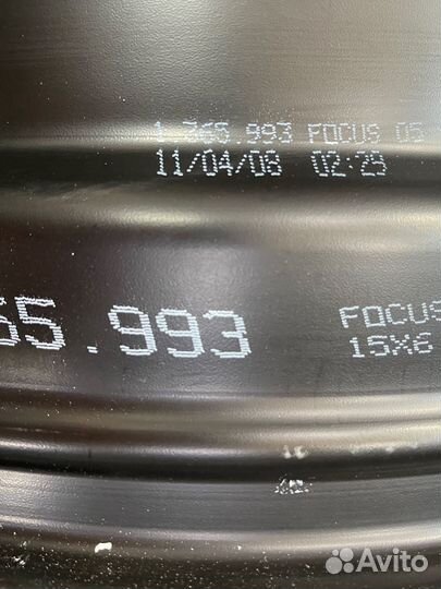 Диск R15 ford (оригинал)