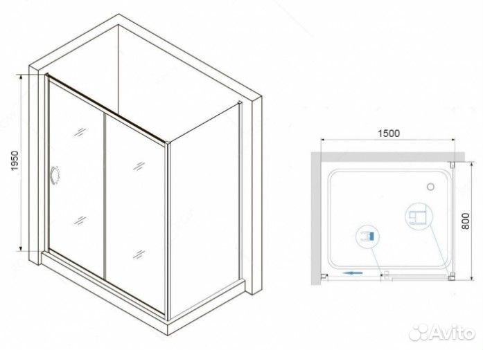 Душевой уголок RGW Passage PA-76-1 150x80