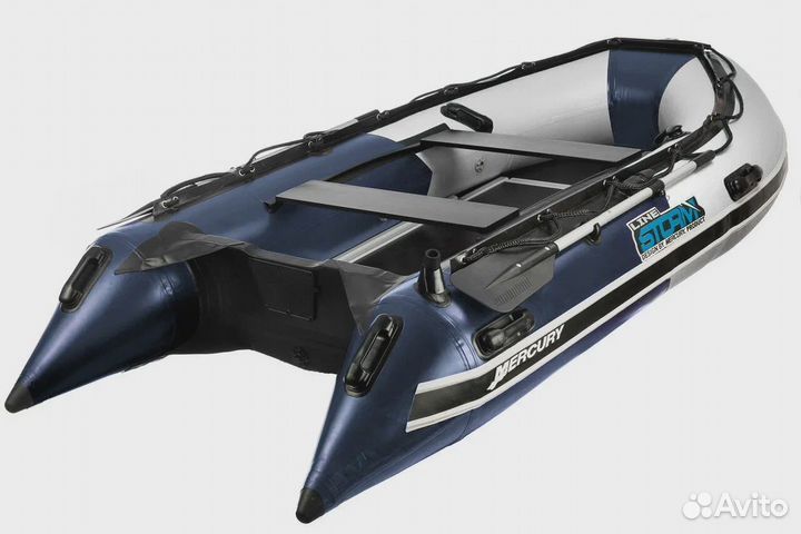 Лодка пвх Stormline Adventure Standard 380 бело-си