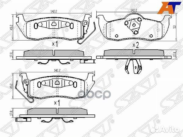 Колодки тормозные зад infiniti QX56 VK56DE JA60