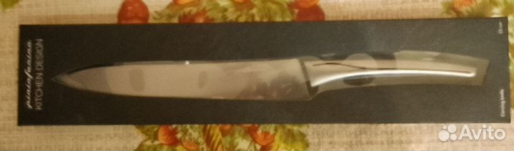 Шеф-нож kitchen design цельнометаллический