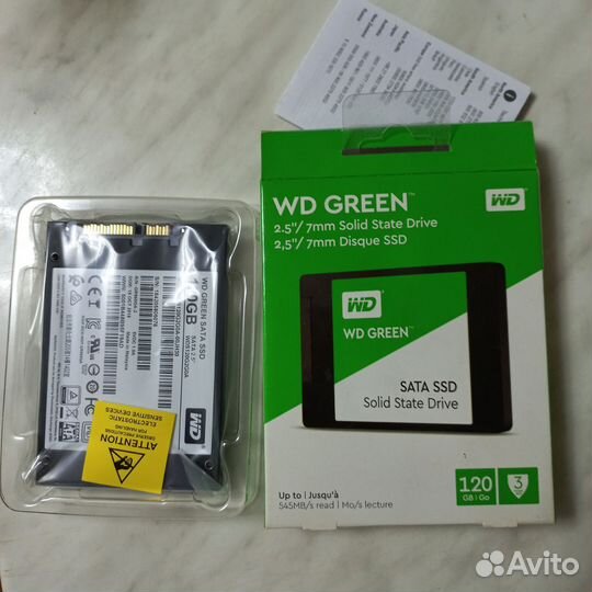 Жесткий диск SSD WD Green 120 GB