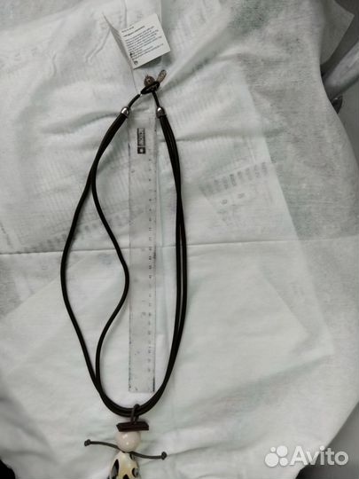 Кулон подвеска куколка муранское на шнурке кожа