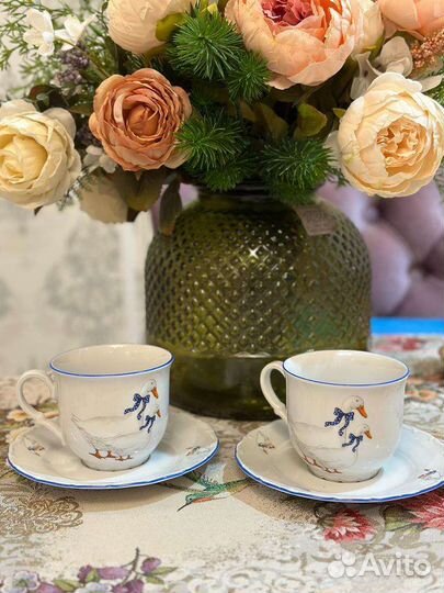 Чайные пары пирожковая тарелка нереальная красота