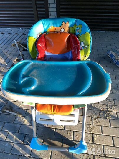 Детский стульчик для кормления chicco polly