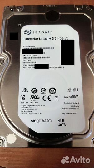 Seagate Enterprise Capacity ST4000NM0035 4TB