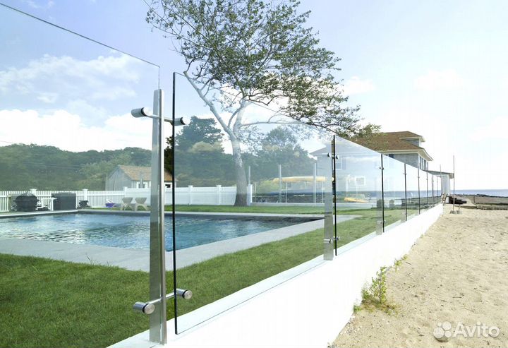 Стеклянные ограждения лестницы от производителя