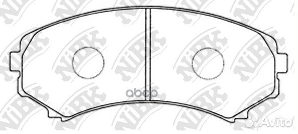 Колодки пер. mitsubishi pajero 3 00 PN3414 NiBK