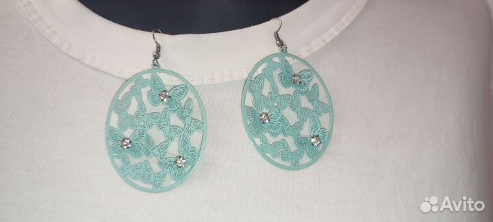 Серьги женские металл