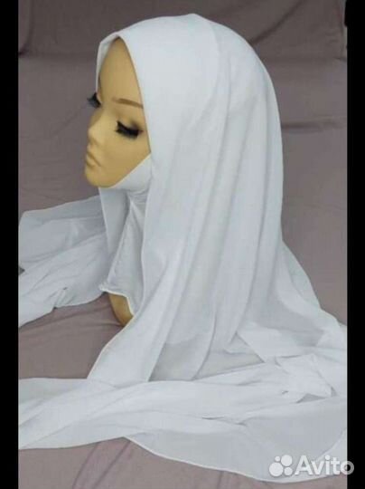 Шарф с пришитой бони, хиджаб платки, палантины