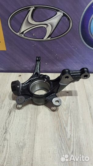 Кулак поворотный Цапфа Ступица в сборе Hyundai sol
