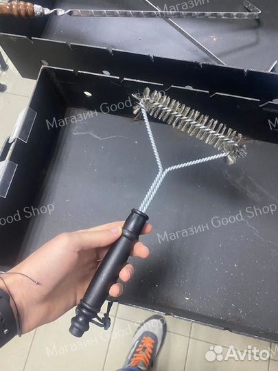 Щетка для чистки гриля 25см