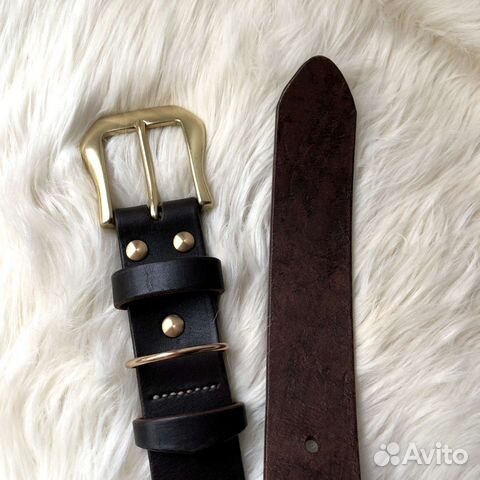 Кожаный ошейник 40 мм Hand Made