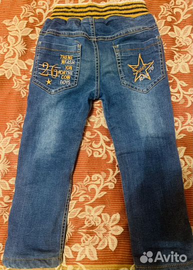 Утепленные джинсы 98