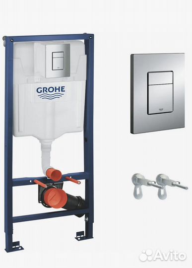 Унитаз с функцией Торнадо и инсталляция Grohe