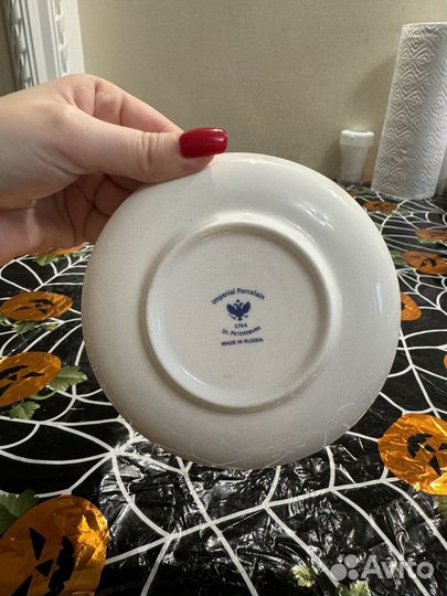 Кофейная чашка с блюдцем императорский фарфор