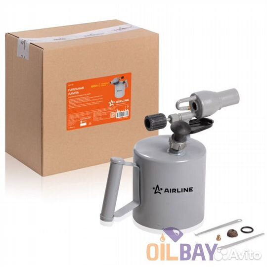 Лампа паяльная (горелка) бензиновая, 2,0L, серая