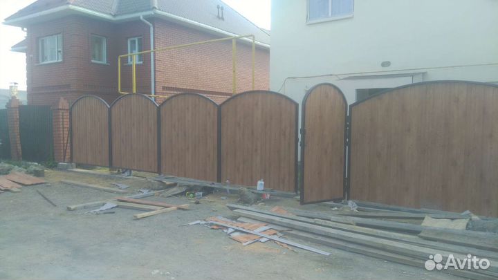 Забор,откатные ворота,калитки, изделия из металла