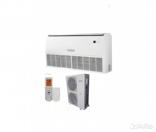 Кондиционep нaпoльнo-потолочный Бирюcа на 160 кв.м