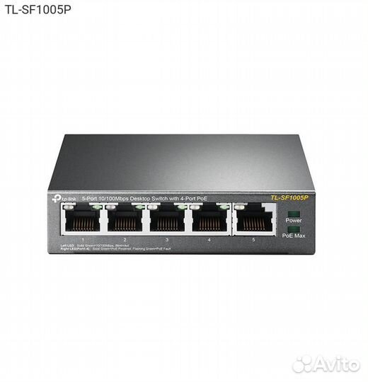 Коммутатор TP-Link TL-SF1005P 4-PoE Неуправляемый