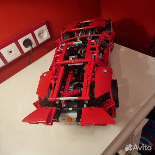 Lego Technic 3333 decool ferrari красный авто