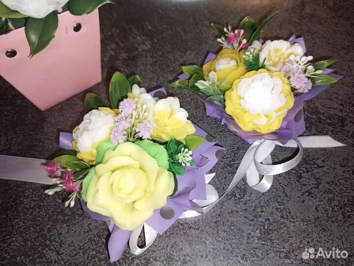 Букет цветов из мыла