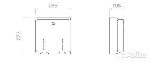 Диспенсер для листовой туалетной бумаги Nofer 0510
