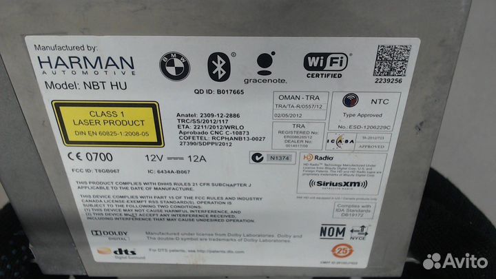 Магнитола BMW X3 F25, 2016