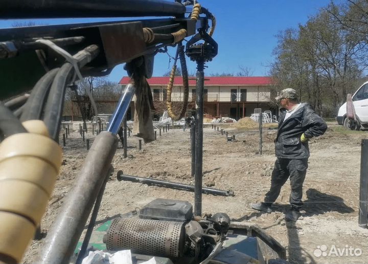 Установка винтовых свай