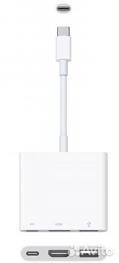 Многопортовый цифровой AV-адаптер Apple USB-C