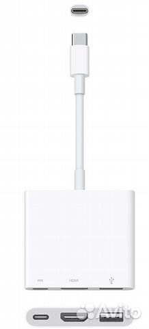 Многопортовый цифровой AV-адаптер Apple USB-C