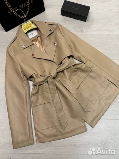 Тренч женский из эко кожи