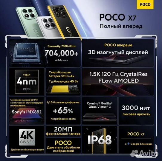 Xiaomi Poco X7, 8/256 ГБ