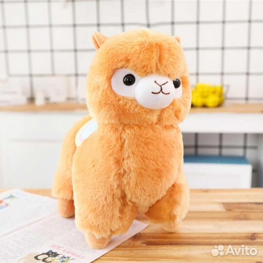 Альпака мягкая игрушка 35см, 50см новые