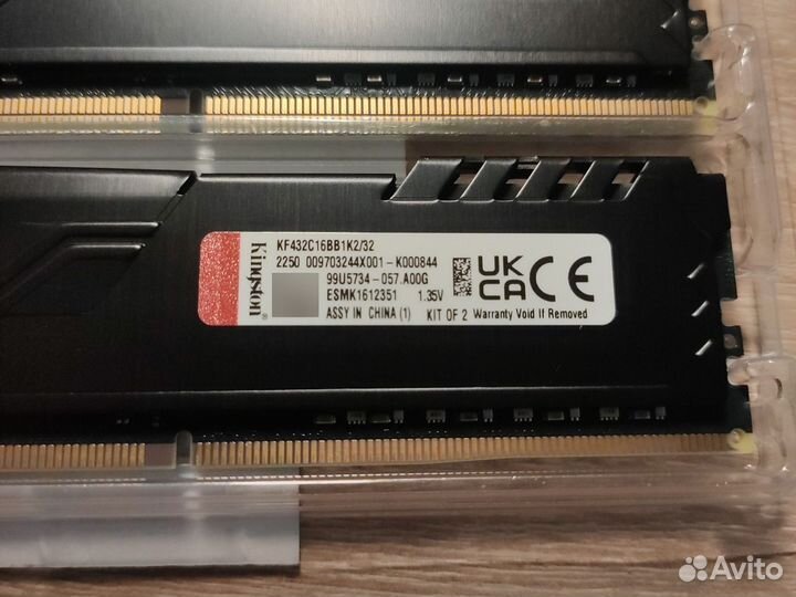 HyperX Fury Beast 32GB DDR4 3200Mhz Новая