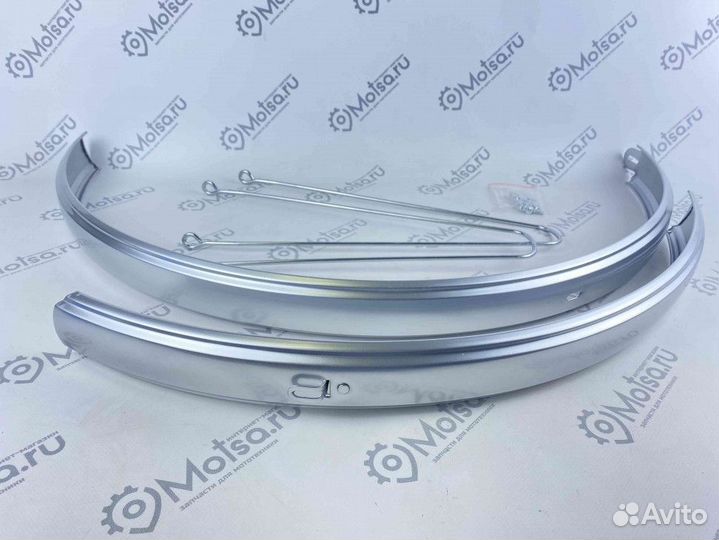 Крылья 28 метaлл, цвет серебристый метaллик