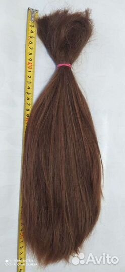 Волосы натуральные 45 см вес 120 грамм