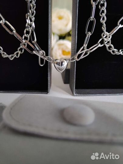 Парные браслеты с магнитом