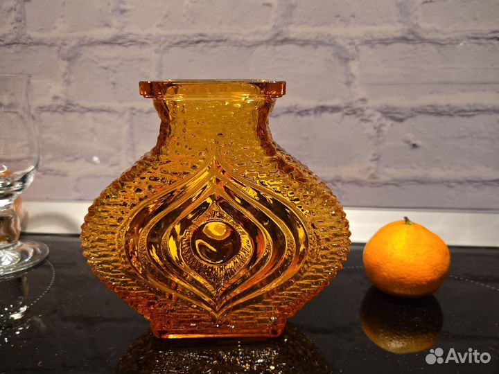 Винтажная ваза Oberglas Австрия