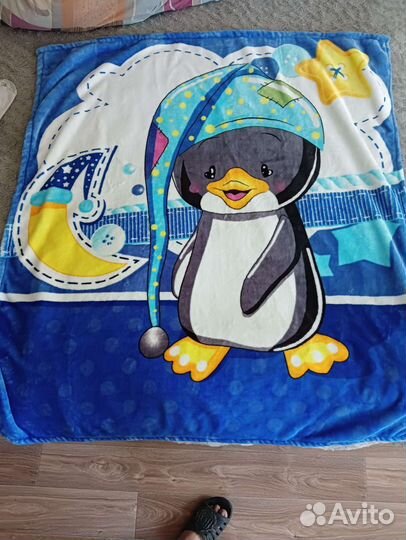 Плед детский плюшевый