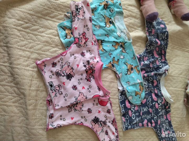 Вещи пакетом для девочки ростом от 42 см до 50 см