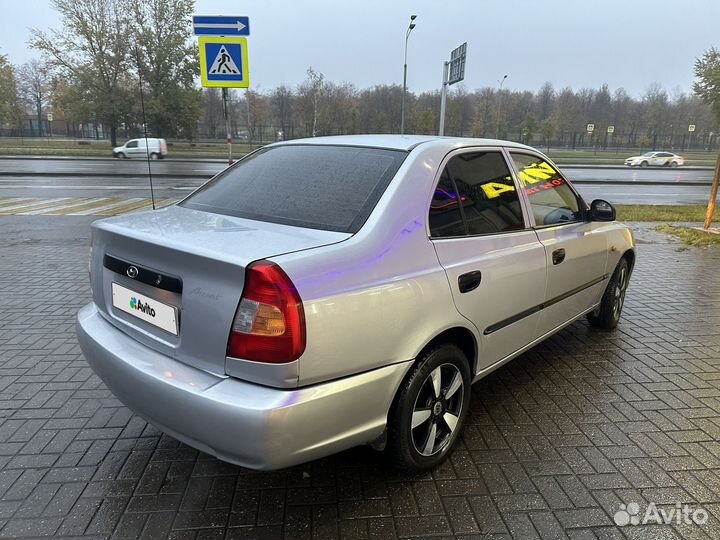 Hyundai Accent 1.5 AT, 2004, 209 000 км
