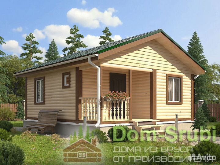 Гатчина. Хорошая надёжная Баня из бруса Б-40 (6х7)