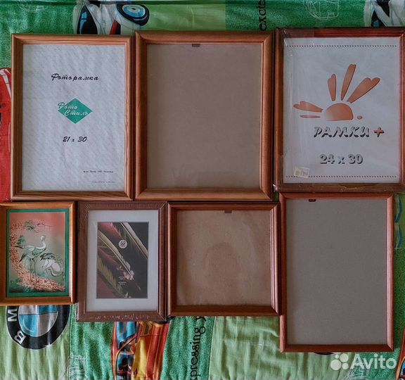 Рамки деревянные, 24х30, 21х30, 15х21, 20х20,13х18